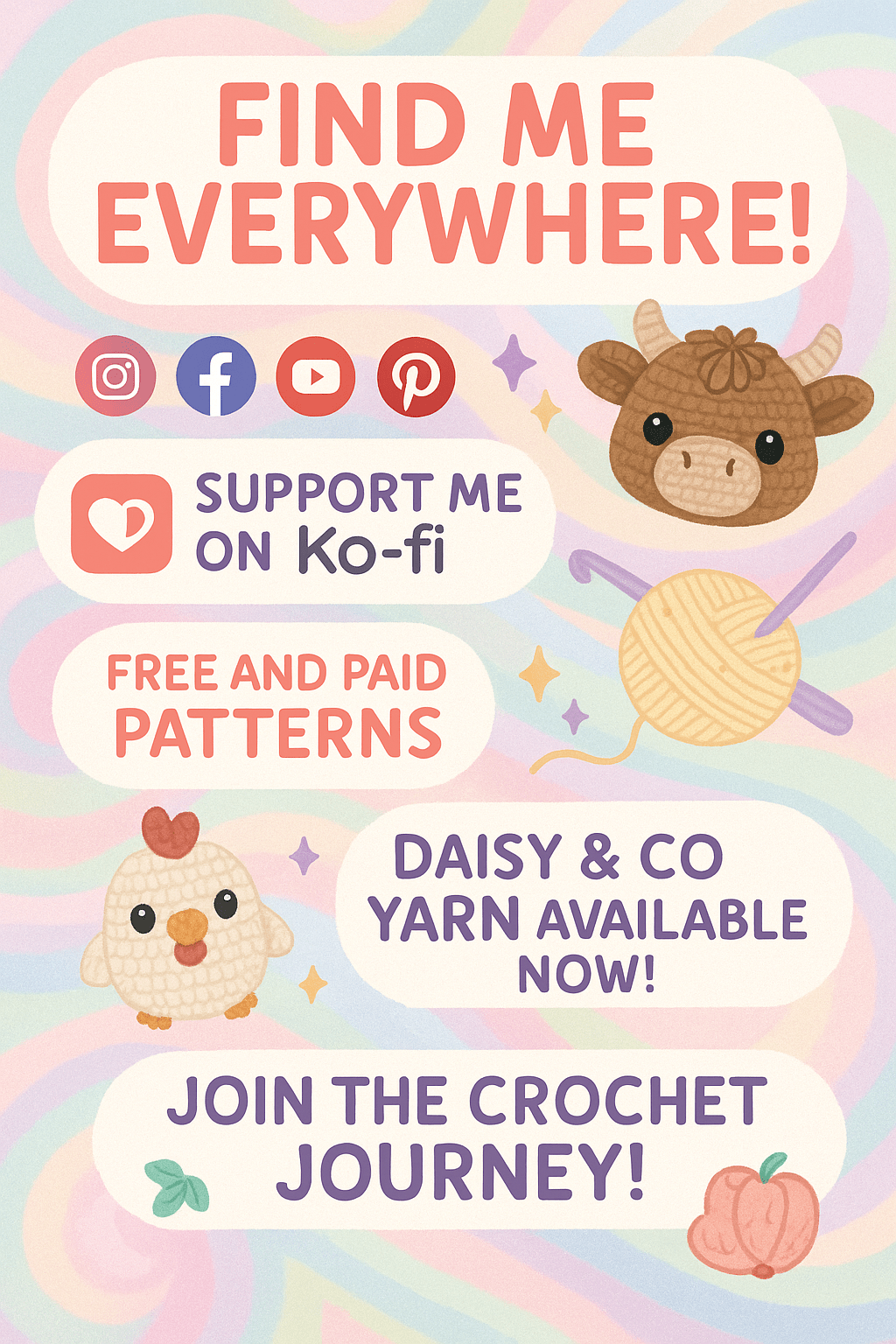 Where to Find Me + All the Ways You Can Support My Crochet&nbsp;Journey!
